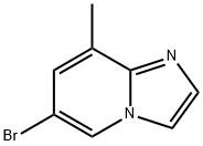 6-溴-8-甲基-咪唑并[1,2-A]吡啶 结构式