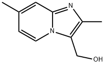(2,7-二甲基咪唑并[1,2-A]吡啶-3-基)甲醇, 217435-75-1, 结构式