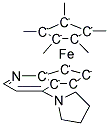 (S)-(-)-4-PYRROLIDINOPYRINDINYL(PENTAMETHYLCYCLOPENTADIENYL)IRON Struktur