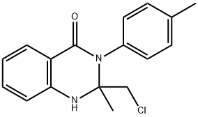 2-(CHLOROMETHYL)-2-METHYL-3-(4-METHYLPHENYL)-1,2,3,4-TETRAHYDROQUINAZOLIN-4-ONE 结构式