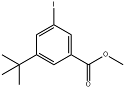 3-IODO-5-TERT-BUTYL-METHYL BENZOATE Struktur