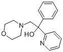 2-(4-MORPHOLINYL)-1-PHENYL-1-(2-PYRIDINYL)ETHANOL 结构式