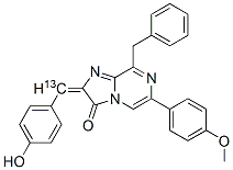 Imidazo[1,2-a]pyrazin-3(2H)-one,  2-[(4-hydroxyphenyl)methylene-13C]-6-(4-methoxyphenyl)-8-(phenylmethyl)-  (9CI) Structure