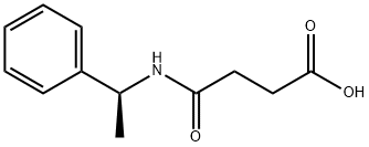 S(-)-N-(1-苯乙基)琥珀酰胺酸, 21752-34-1, 结构式