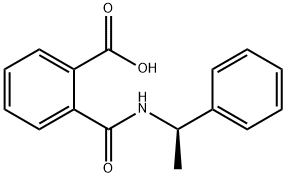 (R)-(+)-N-(α-メチルベンジル)フタルアミド酸 化学構造式