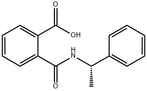 (S)-(-)-N-(α-メチルベンジル)フタルアミド酸 化学構造式