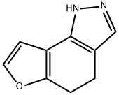 1H,4H,5H-フロ[2,3-g]インダゾール 化学構造式