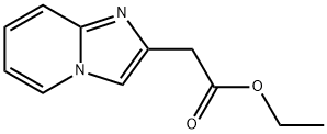 Imidazo[1,2-a]pyridine-2-acetic acid ethyl ester Struktur