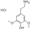 3,5-DIMETHOXY-4-HYDROXYPHENETHYLAMINE HYDROCHLORIDE Struktur