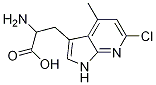 1H-Pyrrolo[2,3-b]pyridine-3-propanoic acid, a-aMino-6-chloro-4-Methyl- Structure