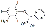 2-(3-アミノ-2,4,6-トリヨードフェニルオキシ)-2-フェニル酢酸 化学構造式