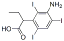 2-(3-Amino-2,4,6-triiodophenyl)butyric acid Struktur
