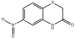 6-硝基-2H-1,4-苯并噻嗪-3(4H)-酮 结构式