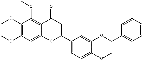 3'-BENZYLOXY-4',5,6,7-TETRAMETHOXYFLAVONE Structure