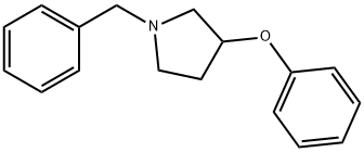 1-Benzyl-3-phenoxypyrrolidine Struktur