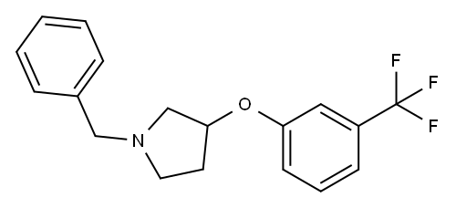 1-BENZYL-3-[(A,A,A-TRIFLUORO-M-TOLYL)OXY]-PYRROLIDINE Structure