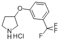 3-[(A,A,A-TRIFLUORO-M-TOLYL)OXY]-PYRROLIDINE HYDROCHLORIDE 结构式