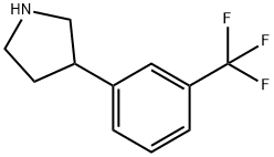 3-[3-(Trifluoromethyl)phenyl]pyrrolidine Struktur