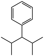 (1-イソプロピル-2-メチルプロピル)ベンゼン 化学構造式
