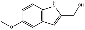 (5-メトキシ-1H-インドール-2-イル)メタノール 化学構造式