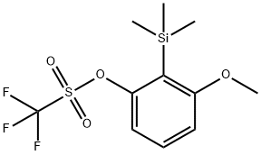 トリフルオロメタンスルホン酸3-メトキシ-2-(トリメチルシリル)フェニル 化学構造式