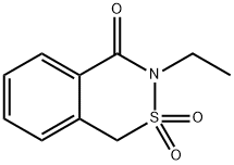 8-ethyl-9,9-dioxo-9$l^{6}-thia-8-azabicyclo[4.4.0]deca-1,3,5-trien-7-o ne 结构式