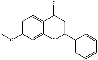 メトキシフラバノン, 7- 化学構造式