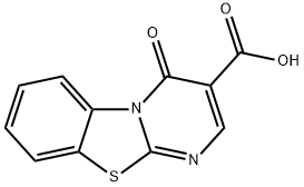 4-氧-4H-苯并[D]嘧啶[2,1-B][1,3]噻唑-3-羧酸 结构式