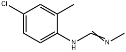 N1-(4-クロロ-2-メチルフェニル)-N2-メチルホルムアミジン 化学構造式