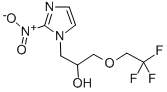 2-ニトロ-α-[(2,2,2-トリフルオロエトキシ)メチル]-1H-イミダゾール-1-エタノール 化学構造式