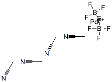 パラジウム（U）テトラフルオロボレイトテトラアセトニトリル 化学構造式