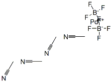 TETRAKIS(ACETONITRILE)PALLADIUM(II) TETRAFLUOROBORATE Structure