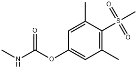 メチルカルバミン酸4-(メチルスルホニル)-3,5-キシリル 化学構造式