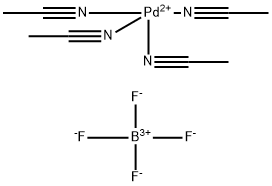 TETRAKIS(ACETONITRILE)PALLADIUM(II) TETRAFLUOROBORATE Structure