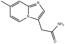 Imidazo(1,2-a)pyridine-3-acetamide,7-methyl- Struktur