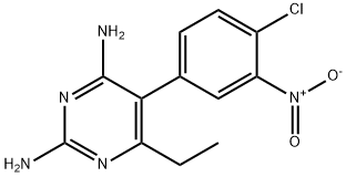 2,4-Diamino-5-(3-amino-4-chloro-5-nitrophenyl)-6-ethylpyrimidine Struktur