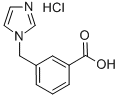 3-(1H-イミダゾール-1-イルメチル)安息香酸塩酸塩 化学構造式