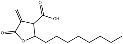 3-CARBOXY-4-OCTYL-2-METHYLENEBUTYROLACTONE Structure