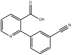 2-(3-cyanophenyl)nicotinic acid Structure