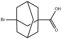 3-溴-1-金刚烷甲酸, 21816-08-0, 结构式