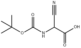 Acetic acid, cyano[[(1,1-dimethylethoxy)carbonyl]amino]- (9CI) Structure