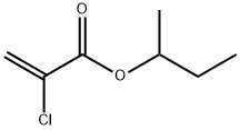 2-Propenoic acid, 2-chloro-, 1-Methylpropyl ester Structure