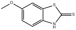 2-巯基-6-甲氧基苯并噻唑, 2182-73-2, 结构式