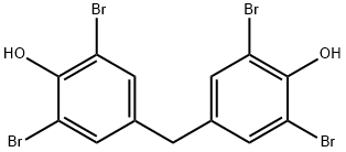 4,4'-メチレンビス(2,6-ジブロモフェノール) 化学構造式