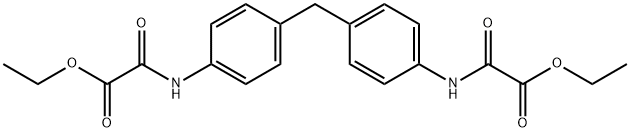 2,2'-[メチレンビス(4,1-フェニレンイミノ)]ビス(2-オキソ酢酸)ジエチル 化学構造式