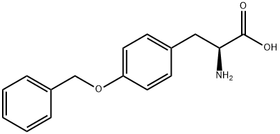 (S)-Β-(P-ベンジルオキシフェニル)アラニン 化学構造式