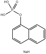 1-ナフチルりん酸二ナトリウム水和物 化学構造式