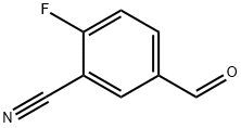 3-シアノ-4-フルオロベンズアルデヒド 化学構造式