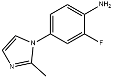 2-FLUORO-4-(2-METHYL-IMIDAZOL-1-YL)-PHENYLAMINE Structure