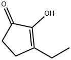 3-Ethyl-2-hydroxy-2-cyclopenten-1-one Struktur